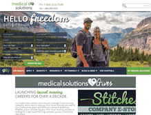 Tablet Screenshot of medicalsolutions.com